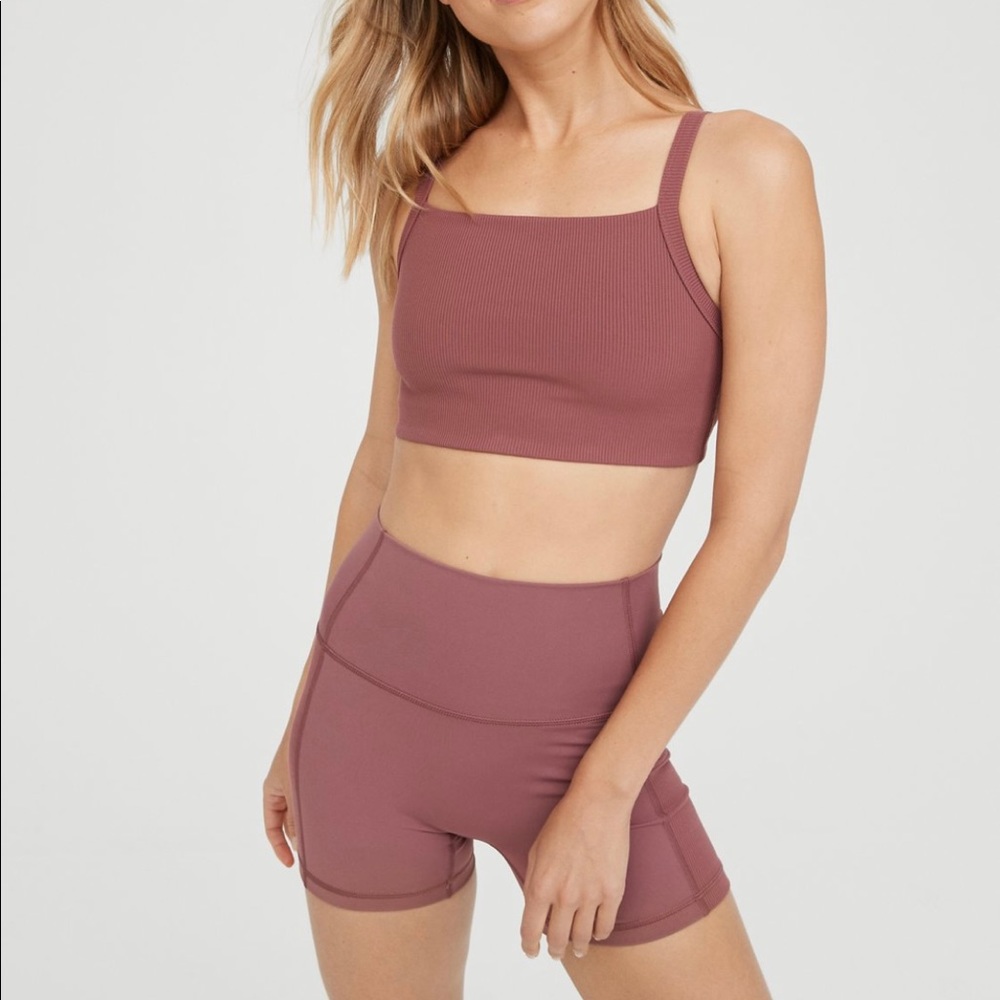 NWT aerie 4” biker shorts